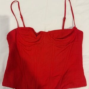 White Fox Over Budget Bustier Red
